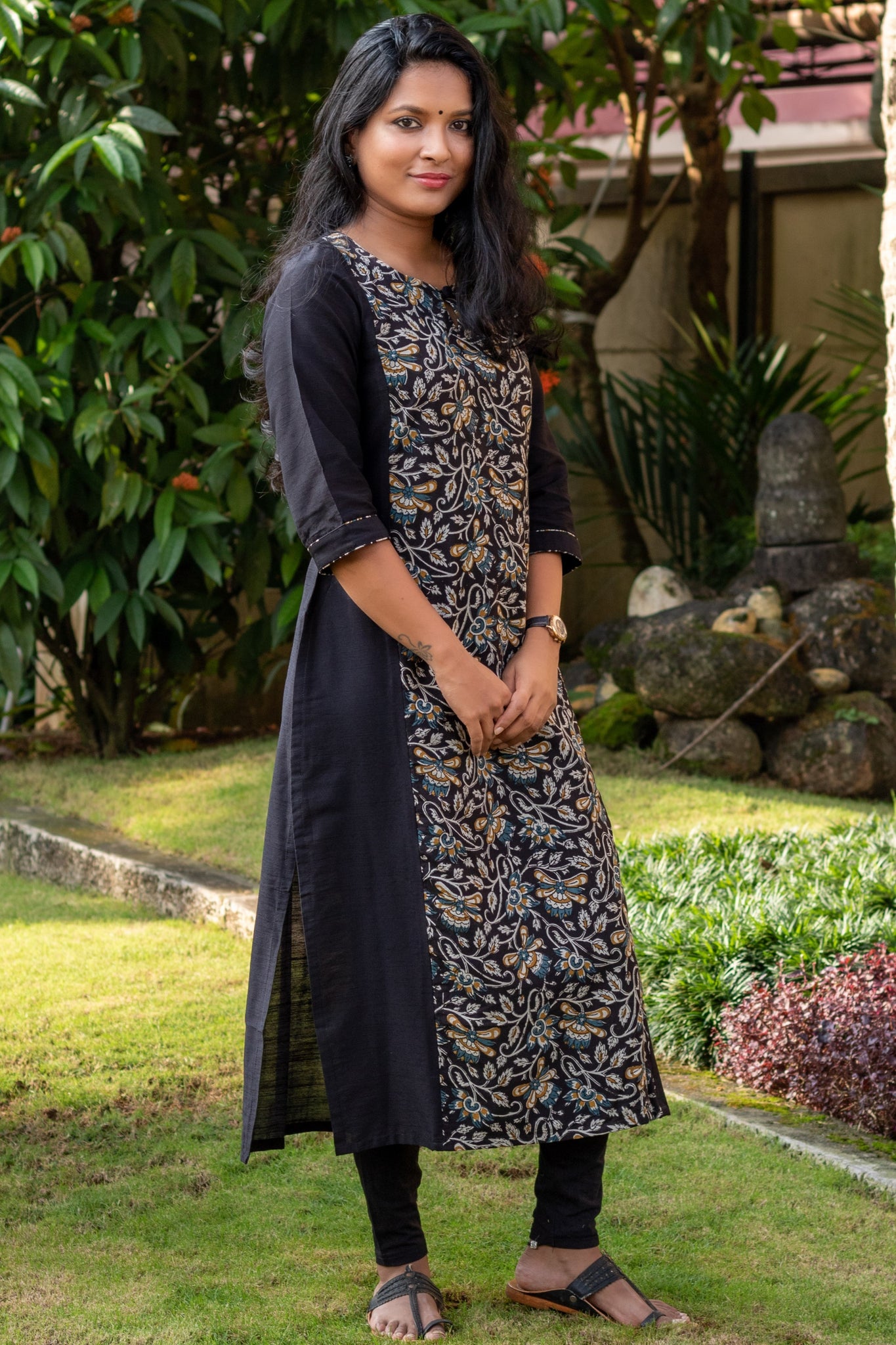 Black Kalamkari Kurta – Folksie ®